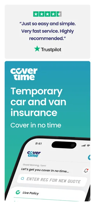 Covertime mobile app screenshot