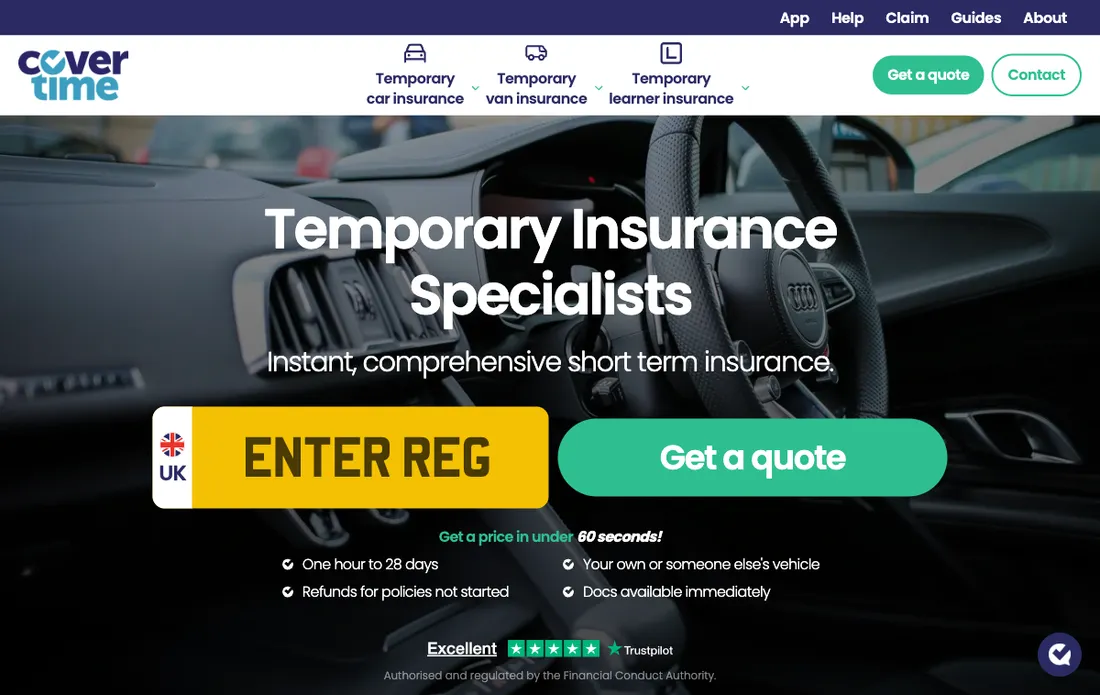 Covertime screenshot